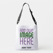 MODERN BEWERKBAAR EENVOUDIG WIT AFBEELDING TEKST S CROSSBODY TAS (Achterkant)
