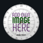 MODERN BEWERKBAAR EENVOUDIG WIT AFBEELDING TEKST S DARTBORD<br><div class="desc">DIT IS EEN ONTWERPAANPASSING VOOR KLANTEN. U KUNT LOGO,  FOTO,  TEKST EN KLEUREN WIJZIGEN,  VERGROTEN OF VERKLEINEN OP DE MANIER DIE U WILT. DANK U.</div>