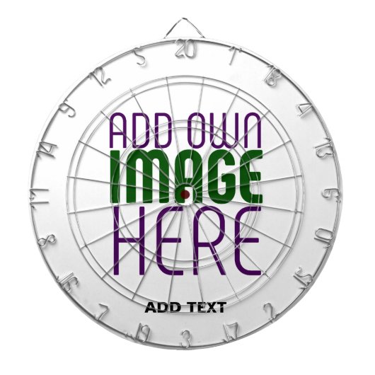 MODERN BEWERKBAAR EENVOUDIG WIT AFBEELDING TEKST S DARTBORD (Voorkant)