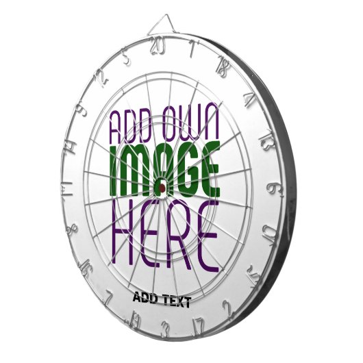 MODERN BEWERKBAAR EENVOUDIG WIT AFBEELDING TEKST S DARTBORD (Voorkant Rechts)