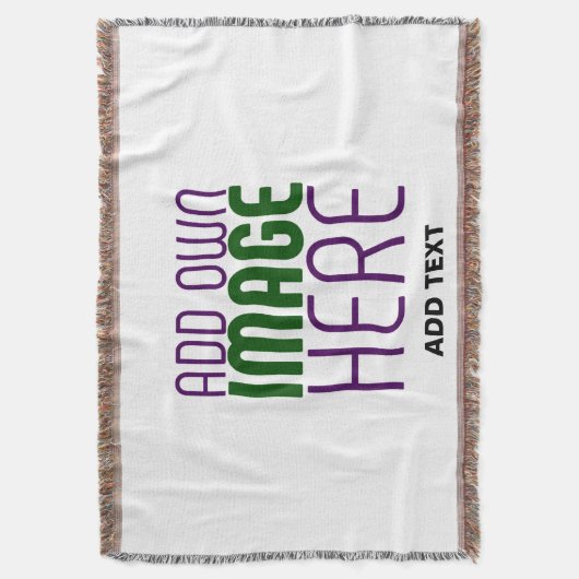 MODERN BEWERKBAAR EENVOUDIG WIT AFBEELDING TEKST S DEKEN (Voorkant Verticaal)