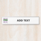 MODERN BEWERKBAAR EENVOUDIG WIT AFBEELDING TEKST S DEURBORDJE (Voorkant)