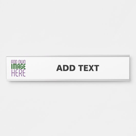 MODERN BEWERKBAAR EENVOUDIG WIT AFBEELDING TEKST S DEURBORDJE (Voorkant)