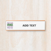 MODERN BEWERKBAAR EENVOUDIG WIT AFBEELDING TEKST S DEURBORDJE (Voorkant)