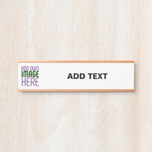 MODERN BEWERKBAAR EENVOUDIG WIT AFBEELDING TEKST S DEURBORDJE (Voorkant)