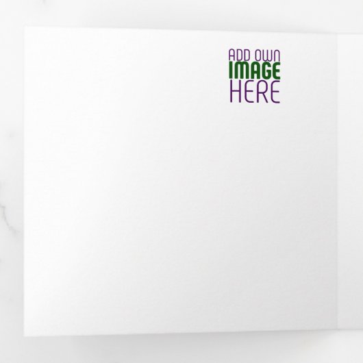 MODERN BEWERKBAAR EENVOUDIG WIT AFBEELDING TEKST S DRIELUIK KAART (Binnenzijde eerst)