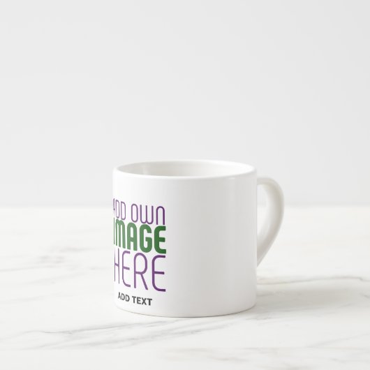 MODERN BEWERKBAAR EENVOUDIG WIT AFBEELDING TEKST S ESPRESSO KOP (Voorkant rechts)