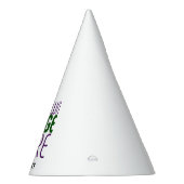 MODERN BEWERKBAAR EENVOUDIG WIT AFBEELDING TEKST S FEESTHOEDJES (Rechts)