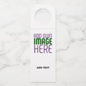 MODERN BEWERKBAAR EENVOUDIG WIT AFBEELDING TEKST S FLESSENHANGER (Voorkant)