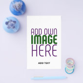 MODERN BEWERKBAAR EENVOUDIG WIT AFBEELDING TEKST S FLYER (Enkel)