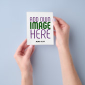 MODERN BEWERKBAAR EENVOUDIG WIT AFBEELDING TEKST S FLYER (Hand)