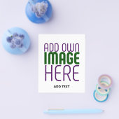 MODERN BEWERKBAAR EENVOUDIG WIT AFBEELDING TEKST S FLYER (Enkel)