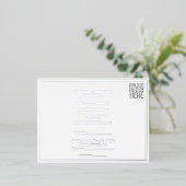 MODERN BEWERKBAAR EENVOUDIG WIT AFBEELDING TEKST S FOLIE UITNODIGING BRIEFKAART (Staand Voorkant)