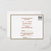 MODERN BEWERKBAAR EENVOUDIG WIT AFBEELDING TEKST S FOLIE UITNODIGING BRIEFKAART (Voorkant / Achterkant)