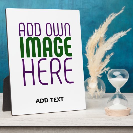 MODERN BEWERKBAAR EENVOUDIG WIT AFBEELDING TEKST S FOTOPLAAT (Zijkant)