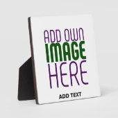 MODERN BEWERKBAAR EENVOUDIG WIT AFBEELDING TEKST S FOTOPLAAT (Voorkant)