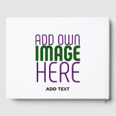 MODERN BEWERKBAAR EENVOUDIG WIT AFBEELDING TEKST S GASTENBOEK (Achterkant)