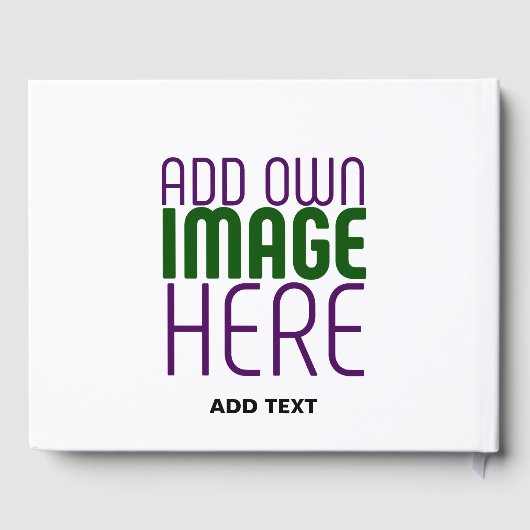 MODERN BEWERKBAAR EENVOUDIG WIT AFBEELDING TEKST S GASTENBOEK (Achterkant)