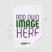 MODERN BEWERKBAAR EENVOUDIG WIT AFBEELDING TEKST S GOLFHANDDOEK (Insitu)