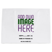 MODERN BEWERKBAAR EENVOUDIG WIT AFBEELDING TEKST S GROOT CADEAUZAKJE (Voorkant)