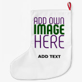 MODERN BEWERKBAAR EENVOUDIG WIT AFBEELDING TEKST S GROTE KERSTSOK (Achterkant)