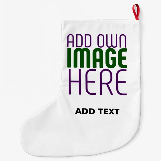 MODERN BEWERKBAAR EENVOUDIG WIT AFBEELDING TEKST S GROTE KERSTSOK (Achterkant)