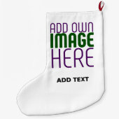 MODERN BEWERKBAAR EENVOUDIG WIT AFBEELDING TEKST S GROTE KERSTSOK (Achterkant)