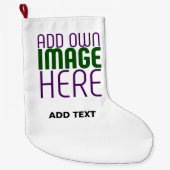 MODERN BEWERKBAAR EENVOUDIG WIT AFBEELDING TEKST S GROTE KERSTSOK (Voorkant)