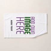 MODERN BEWERKBAAR EENVOUDIG WIT AFBEELDING TEKST S HANDDOEK (Handdoek)