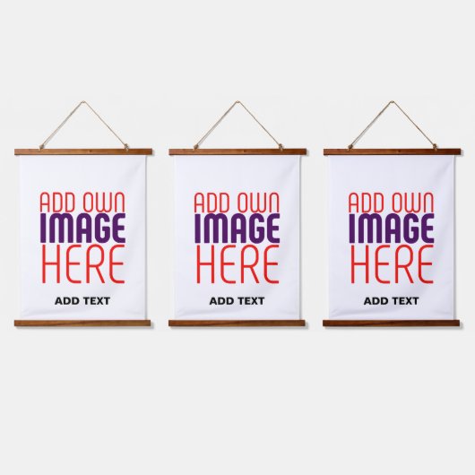 MODERN BEWERKBAAR EENVOUDIG WIT AFBEELDING TEKST S HANGEND WANDKLEED (Driedubbel)