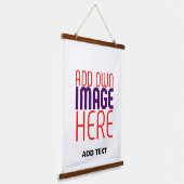 MODERN BEWERKBAAR EENVOUDIG WIT AFBEELDING TEKST S HANGEND WANDKLEED (Gebogen)