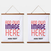 MODERN BEWERKBAAR EENVOUDIG WIT AFBEELDING TEKST S HANGEND WANDKLEED (Dubbel)