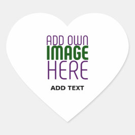 MODERN BEWERKBAAR EENVOUDIG WIT AFBEELDING TEKST S HART STICKER