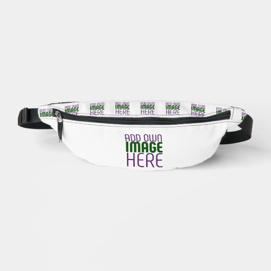 MODERN BEWERKBAAR EENVOUDIG WIT AFBEELDING TEKST S HEUPTASJE (Voorkant)