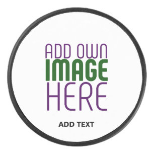 MODERN BEWERKBAAR EENVOUDIG WIT AFBEELDING TEKST S HOCKEY PUCK