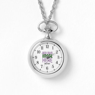 MODERN BEWERKBAAR EENVOUDIG WIT AFBEELDING TEKST S HORLOGE