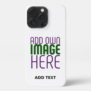 MODERN BEWERKBAAR EENVOUDIG WIT AFBEELDING TEKST S iPhone 13 PRO HOESJE