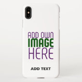 MODERN BEWERKBAAR EENVOUDIG WIT AFBEELDING TEKST S iPhone HOESJE (Achterkant)