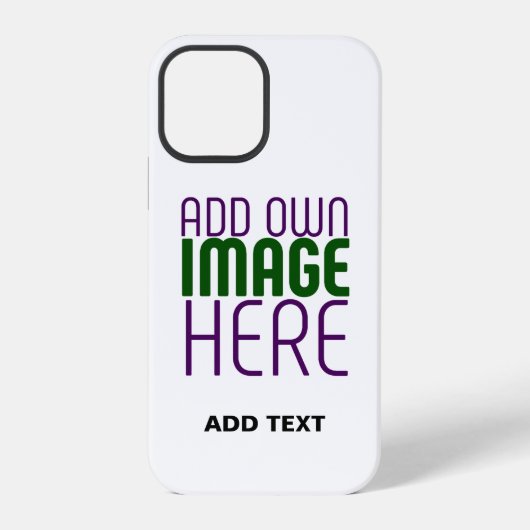 MODERN BEWERKBAAR EENVOUDIG WIT AFBEELDING TEKST S iPhone HOESJE (Achterkant)