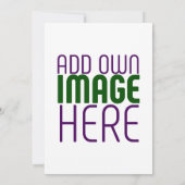 MODERN BEWERKBAAR EENVOUDIG WIT AFBEELDING TEKST S KAART (Achterkant)