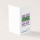 MODERN BEWERKBAAR EENVOUDIG WIT AFBEELDING TEKST S KAART (Buitenkant)