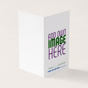 MODERN BEWERKBAAR EENVOUDIG WIT AFBEELDING TEKST S KAART