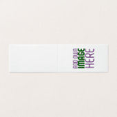 MODERN BEWERKBAAR EENVOUDIG WIT AFBEELDING TEKST S KAART (Buitenkant ongevouwen)