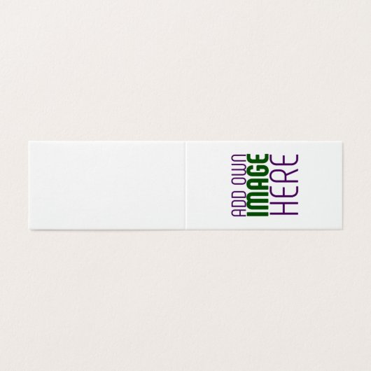 MODERN BEWERKBAAR EENVOUDIG WIT AFBEELDING TEKST S KAART (Buitenkant ongevouwen)