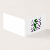 MODERN BEWERKBAAR EENVOUDIG WIT AFBEELDING TEKST S KAART (Buitenkant)