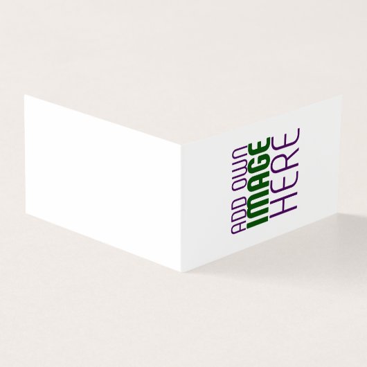 MODERN BEWERKBAAR EENVOUDIG WIT AFBEELDING TEKST S KAART (Buitenkant)