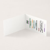 MODERN BEWERKBAAR EENVOUDIG WIT AFBEELDING TEKST S KAART (Binnen)