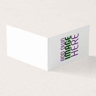 MODERN BEWERKBAAR EENVOUDIG WIT AFBEELDING TEKST S KAART