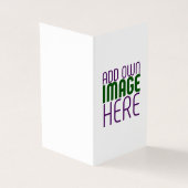 MODERN BEWERKBAAR EENVOUDIG WIT AFBEELDING TEKST S KAART (Buitenkant)