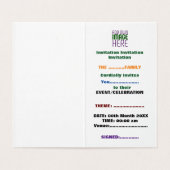 MODERN BEWERKBAAR EENVOUDIG WIT AFBEELDING TEKST S KAART (Binnenkant ongevouwen)